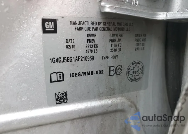 1G4GJ5EG1AF210969: 82874743