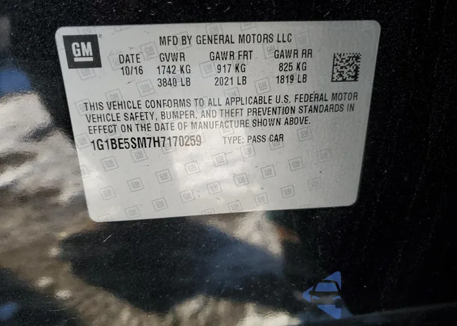 1G1BE5SM7H7170259: 38294924