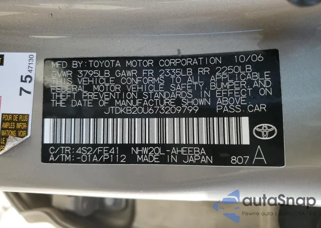 JTDKB20U673209799: 82152123