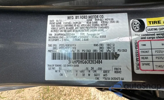 3FAHP0HG6CR203484: 38169184