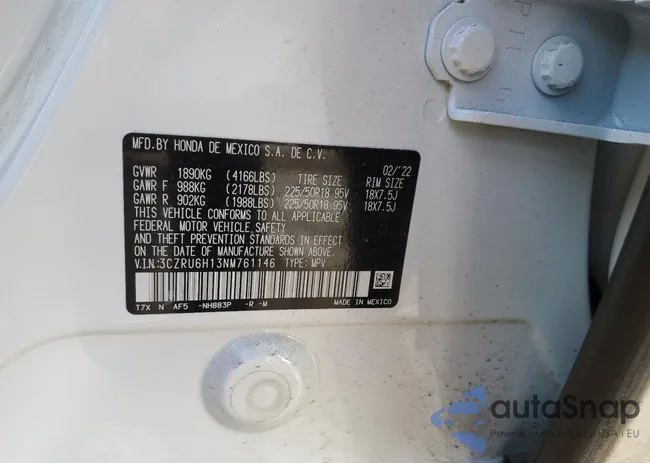 3CZRU6H13NM761146: 38992064