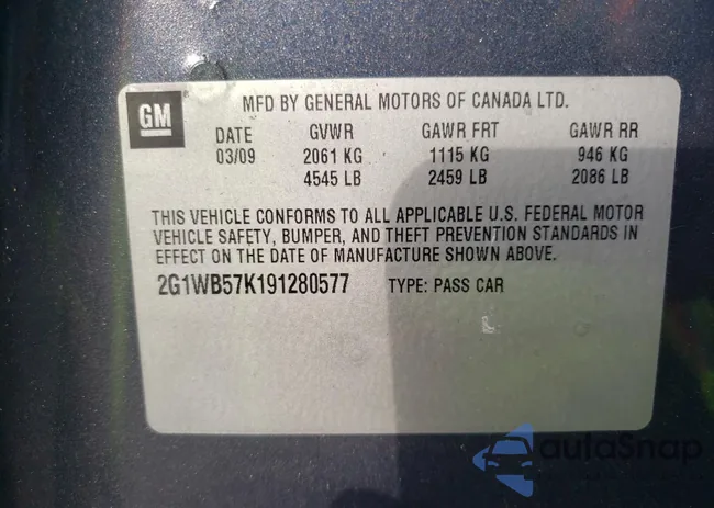 2G1WB57K191280577: 82692403