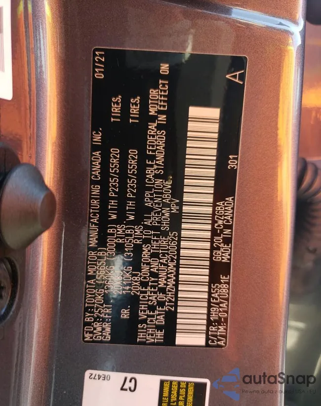 2T2HZMAAXMC200625: 41184884