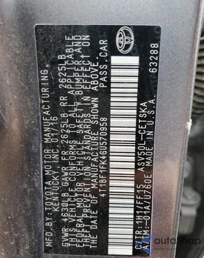 4T1BF1FK4GU570958: 43378974