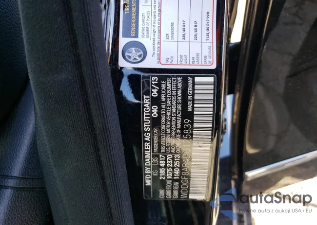 WDDGF8AB4DG125839: 41325344