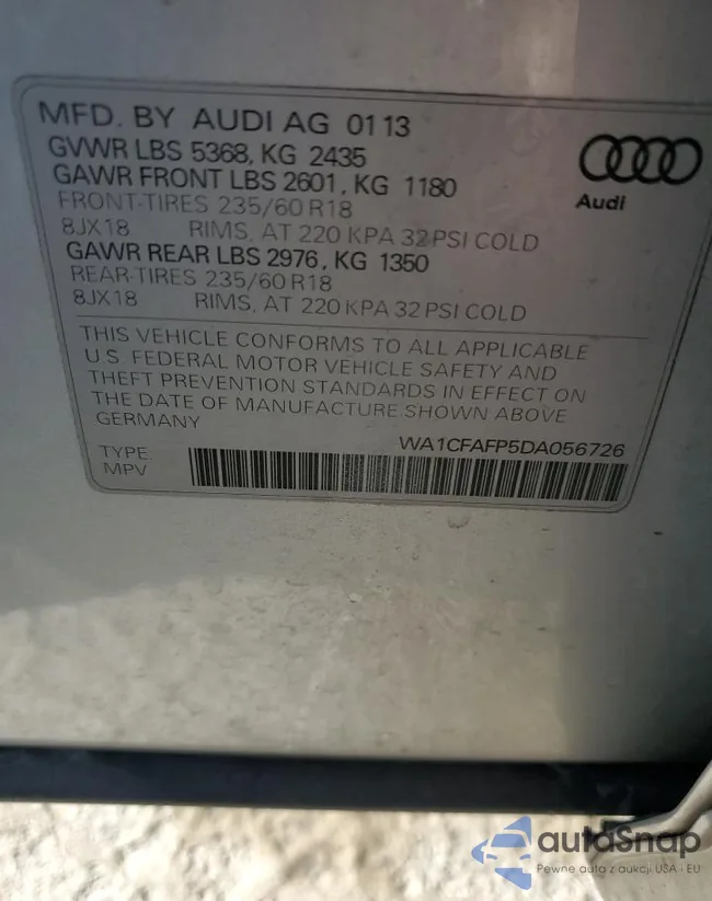 WA1CFAFP5DA056726: 44209154