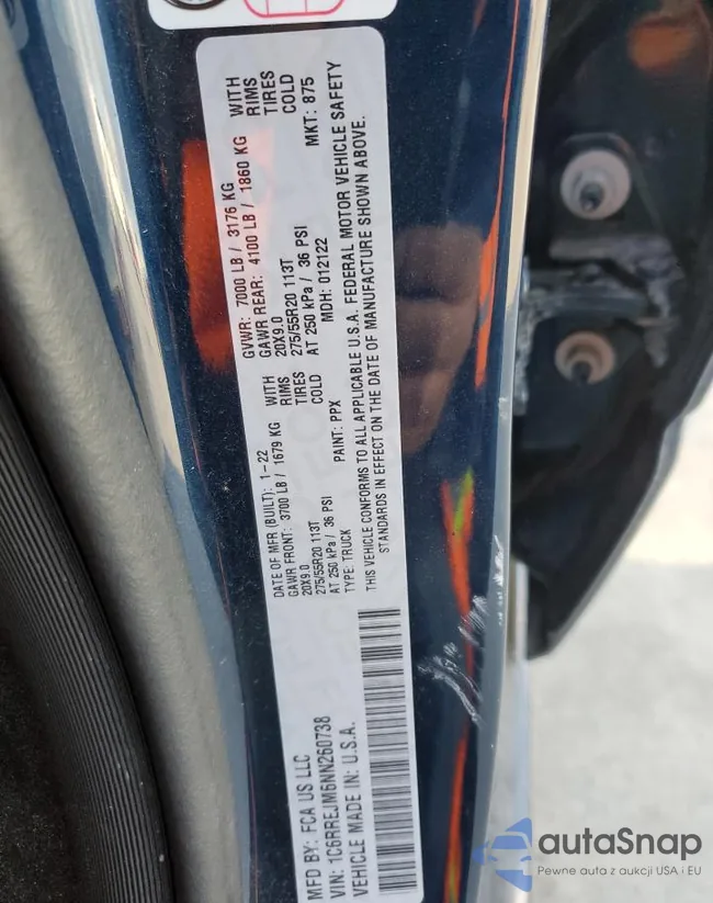 1C6RREJM6NN260738: 43259674