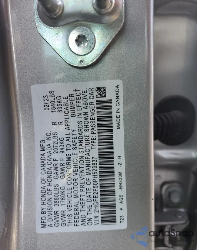 2HGFE2F50PH529837: 44140664