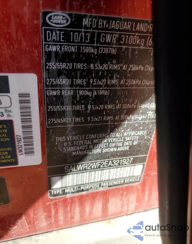 SALWR2WF2EA321927: 43131274