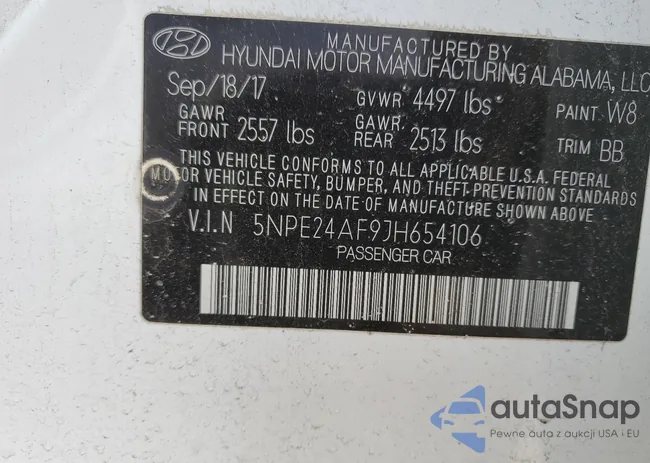 5NPE24AF9JH654106: 41716114