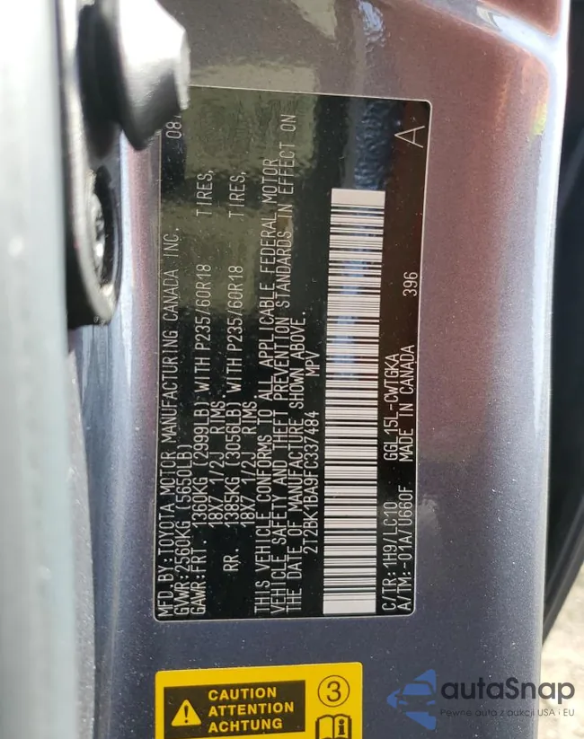 2T2BK1BA9FC337484: 44656444