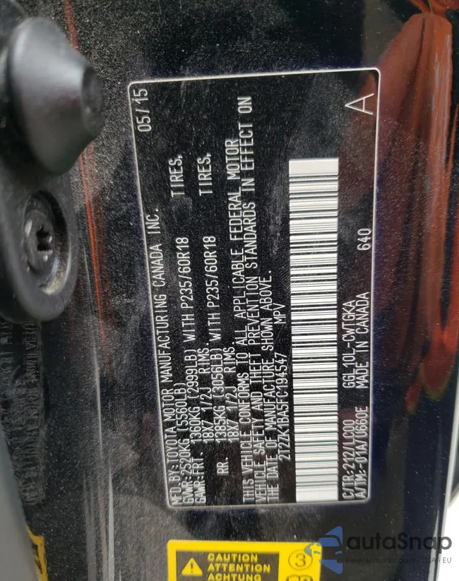 2T2ZK1BA5FC194547: 41934954