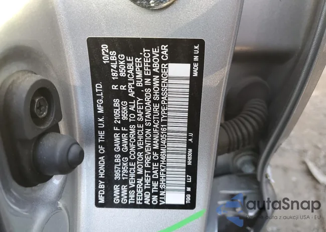 SHHFK7H46MU405161: 41564704