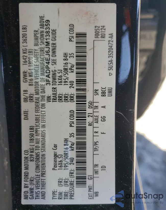 3FADP4EJ6JM138359: 42651024