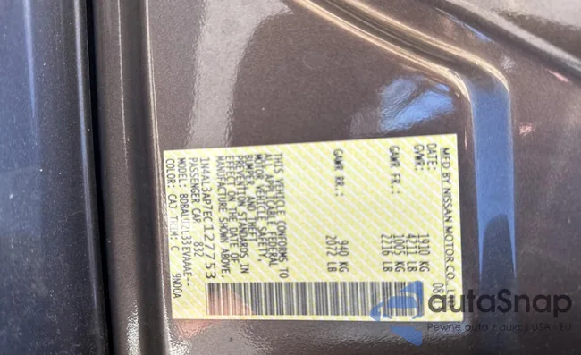 1N4AL3AP7EC127753: 43384464