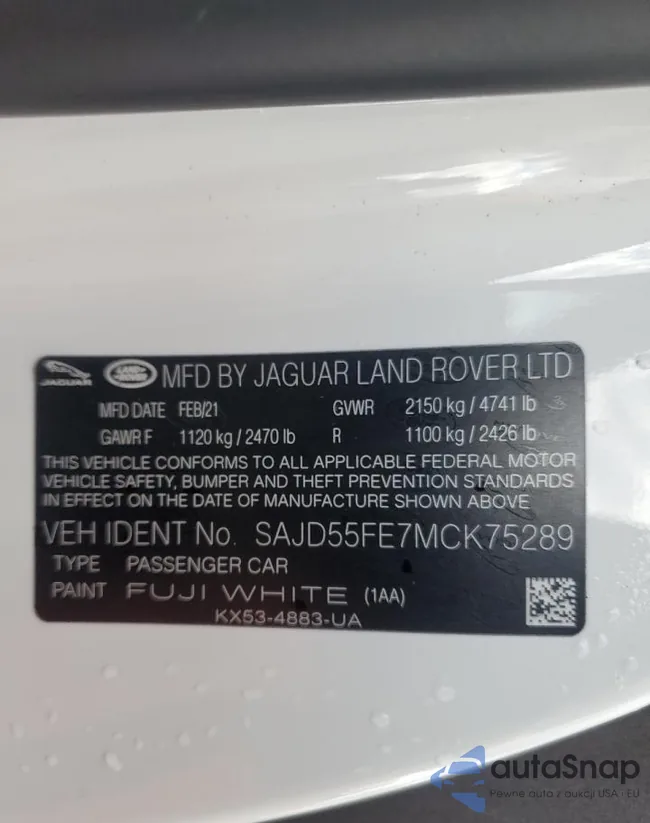 SAJD55FE7MCK75289: 42082144