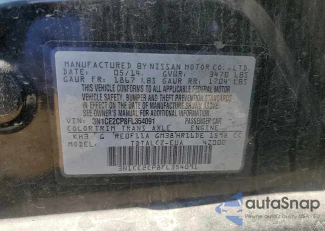 3N1CE2CP8FL354091: 41249234