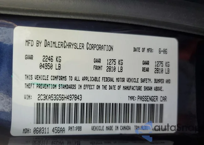 2C3KA53G56H497843: 45474434