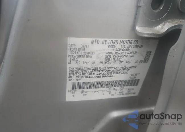 2FMDK4JC0BBB64440: 46063584