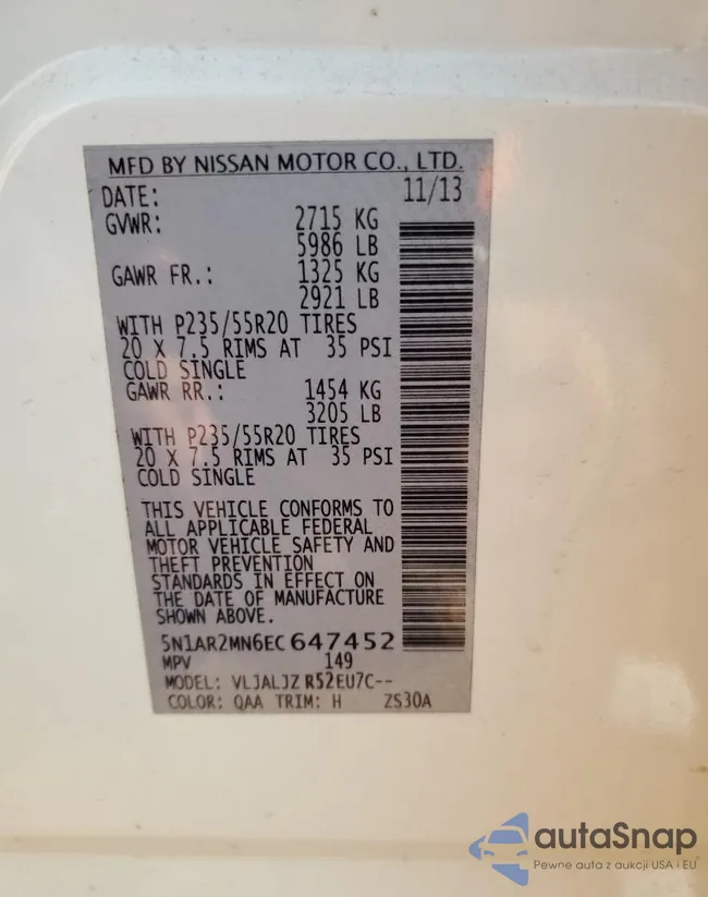 5N1AR2MN6EC647452: 47173384