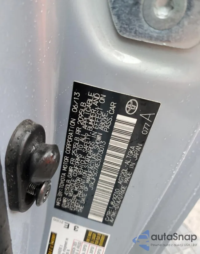 JTKJF5C7XE3073013: 45615964