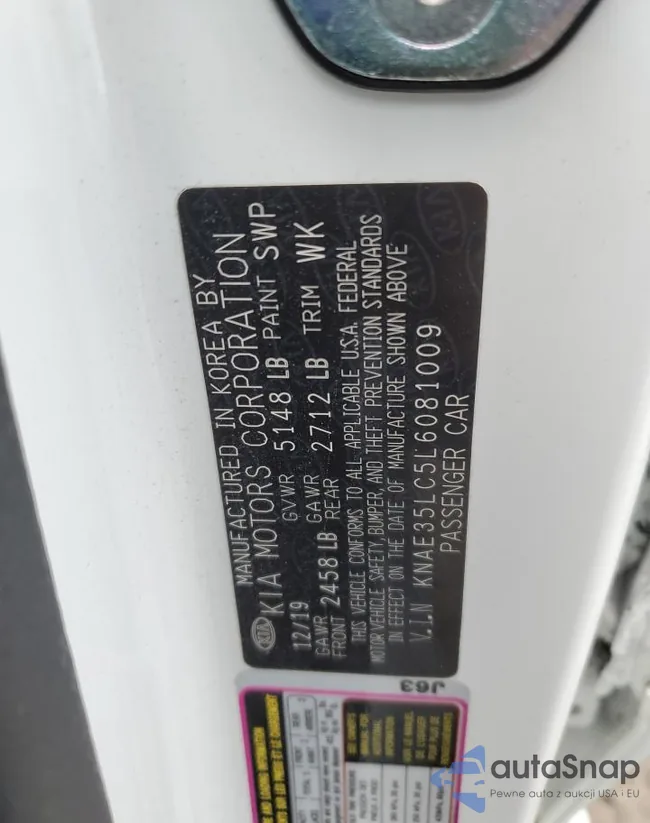 KNAE35LC5L6081009: 48332644