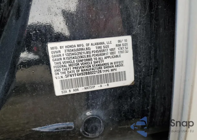 5FNYF4H92BB022128: 45866214