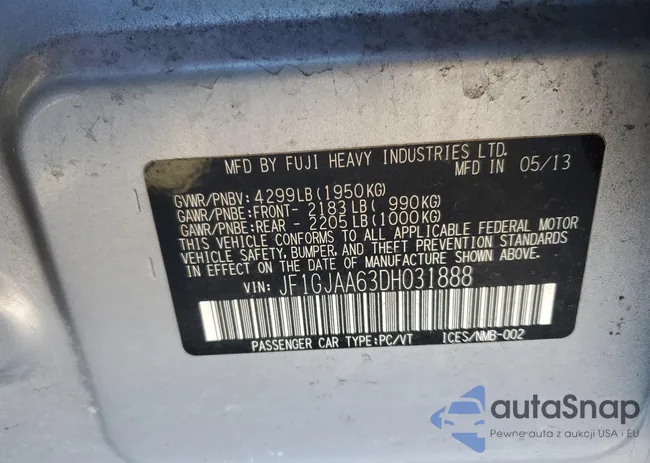 JF1GJAA63DH031888: 45117754