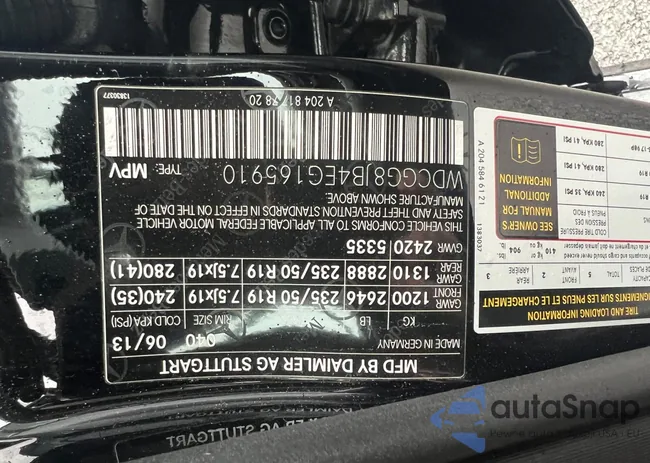 WDCGG8JB4EG165910: 47362764