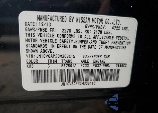 JN1CV6AP3DM306415: 47149934