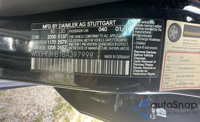 WDDHF8HB1BA397999: 47005554