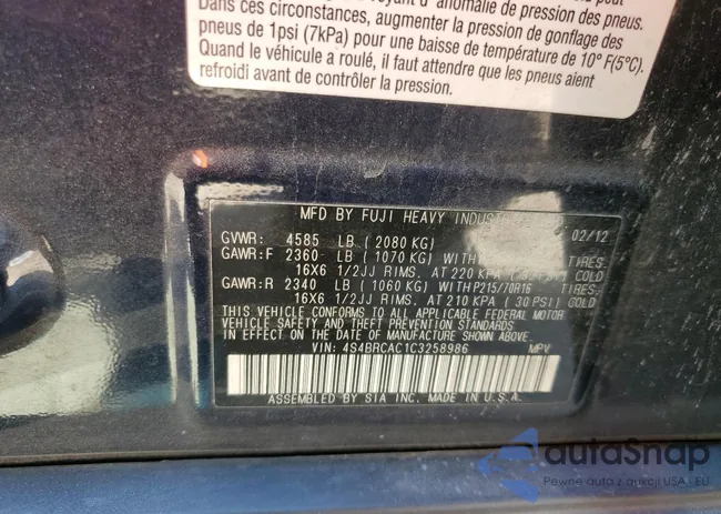 4S4BRCAC1C3258986: 46904444