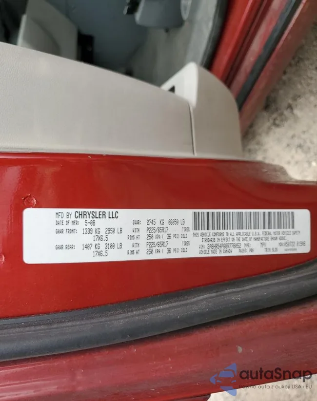 2A8HR54P68R778052: 45092134