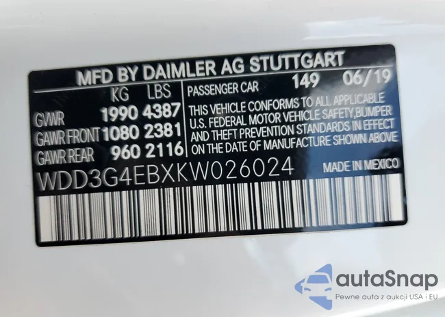 WDD3G4EBXKW026024: 49259353