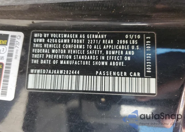 WVWED7AJ6AW282444: 50938934