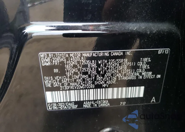 2T3DFREV2DW070089: 52382294