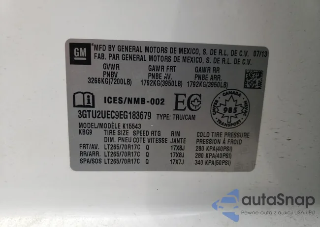 3GTU2UEC9EG183679: 48910994