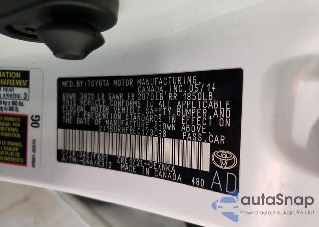 2T1BURHE8EC173098: 52327004