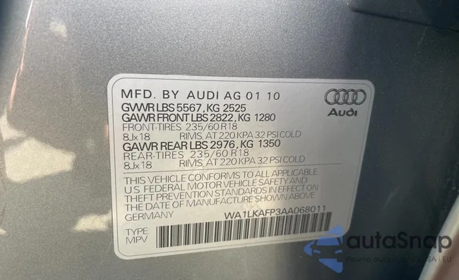 WA1LKAFP3AA068011: 50363374