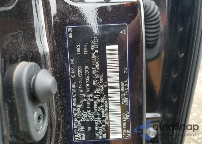 5TDYARAH1MS004697: 51923474