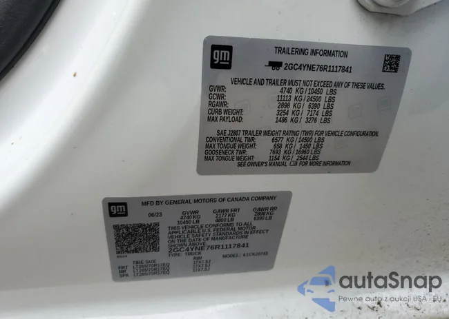 2GC4YNE76R1117841: 48813724