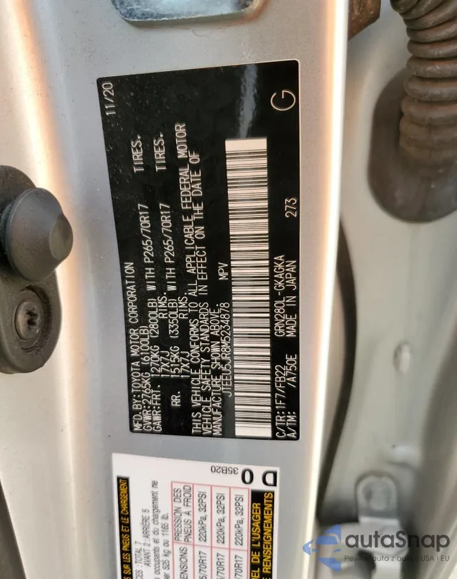 JTEEU5JR8M5234878: 52492564