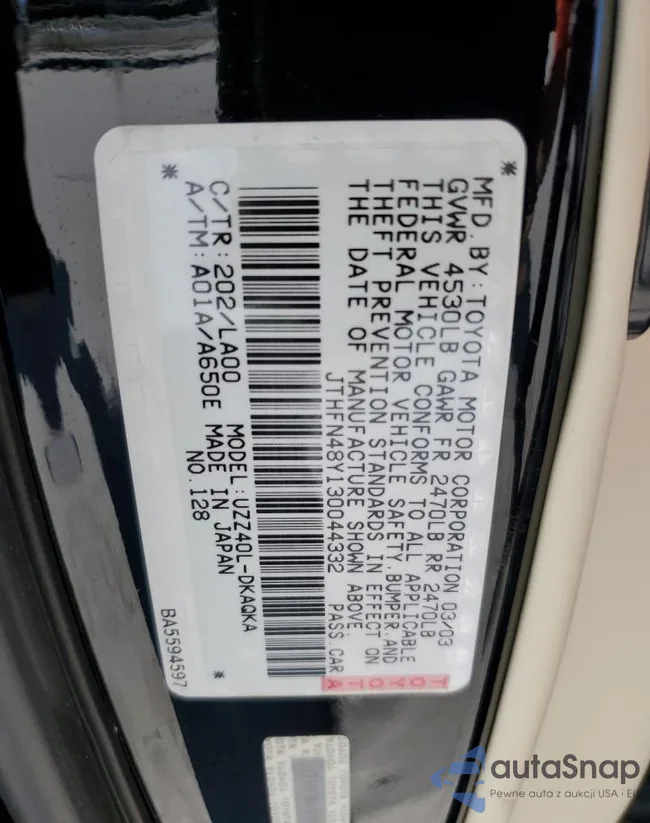 JTHFN48Y130044332: 50991314