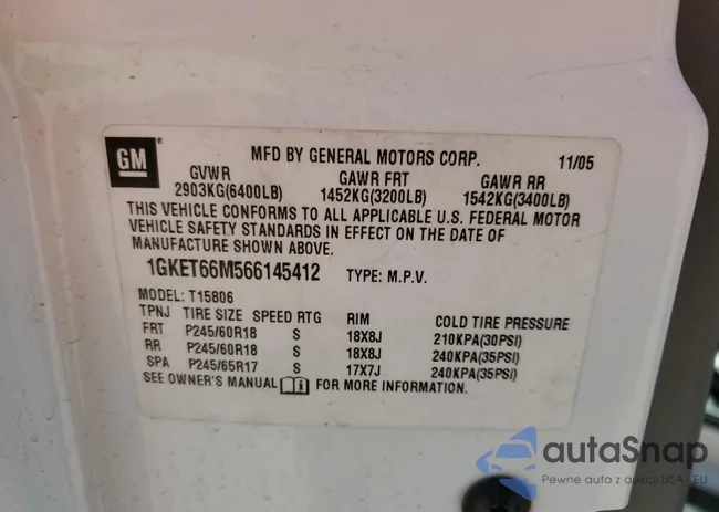 1GKET66M566145412: 53118024