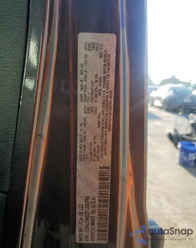 1C6HJTAG2PL506796: 50067074