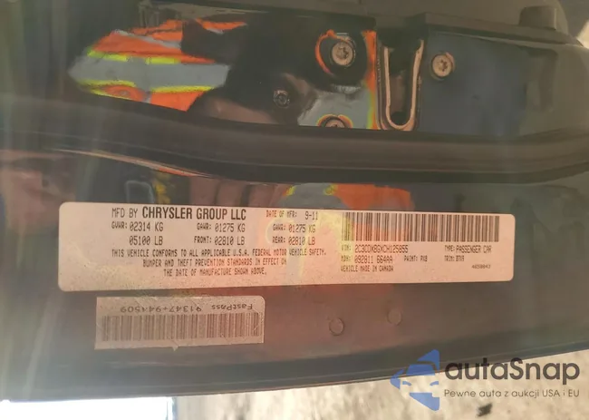 2C3CDXBGXCH125855: 49458494