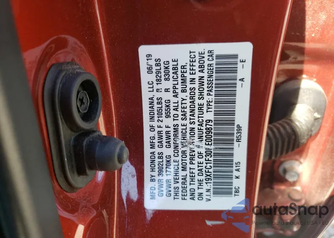 19XFC1F30KE009879: 52495334