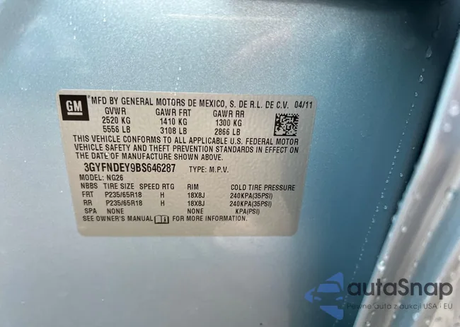 3GYFNDEY9BS646287: 50975584