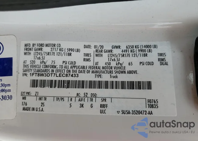 1FT8W3DT7LEC87433: 46388454