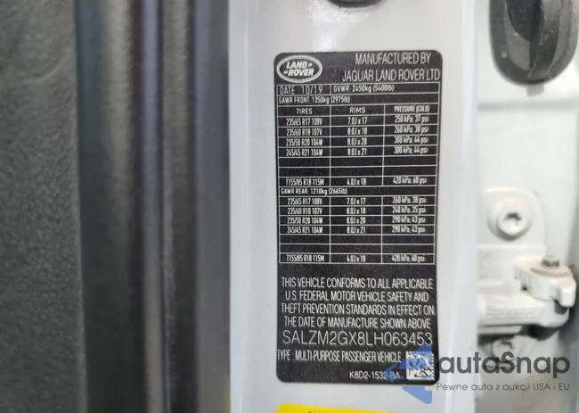 SALZM2GX8LH063453: 51183174